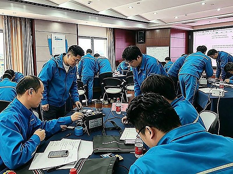 湖州久立特材变频器企业内训现场